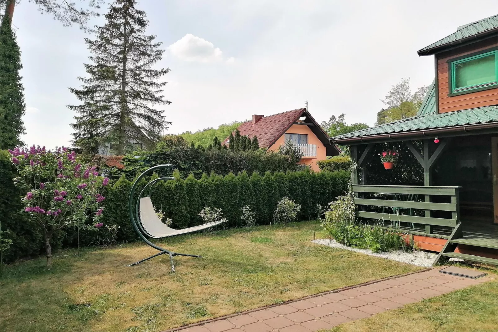 Dom wakacyjny w Morzyczynie nad jeziorem dla 5 osób-Tuinen zomer