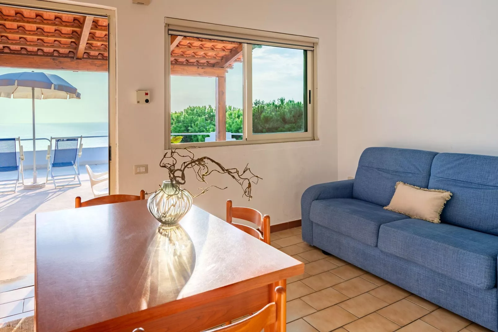 Resort Baia del Silenzio - Appartment 6 pax-Woonkamer