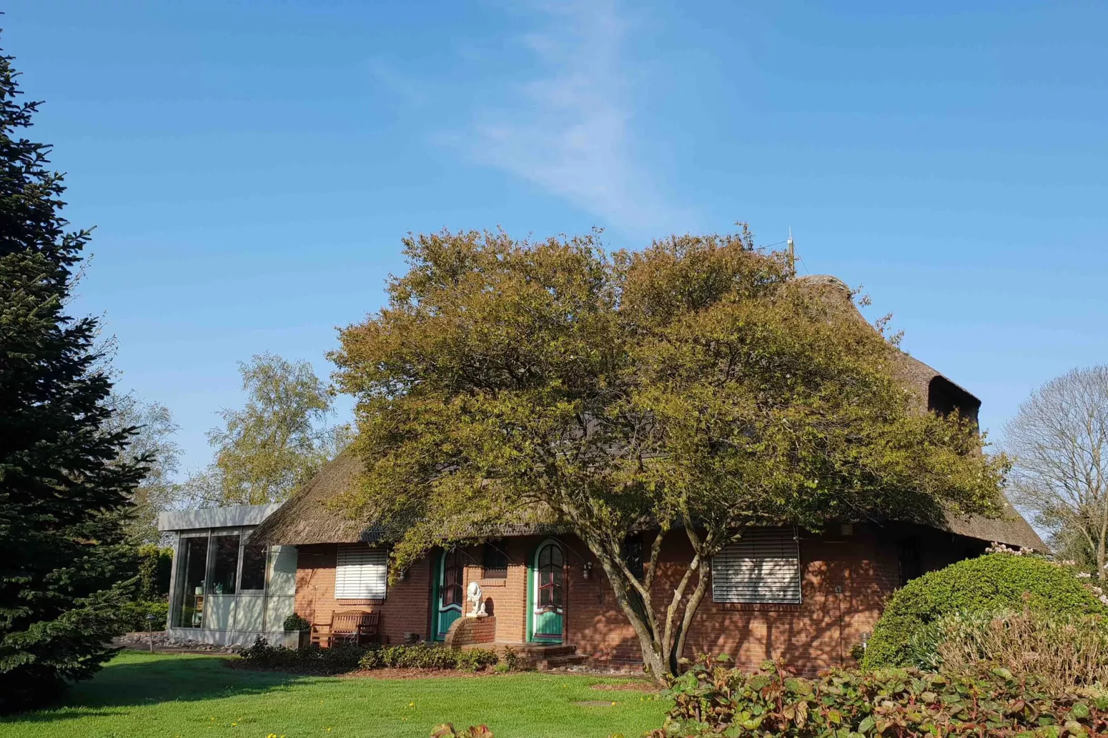 Ferienhaus Humptrup-Uitzicht zomer