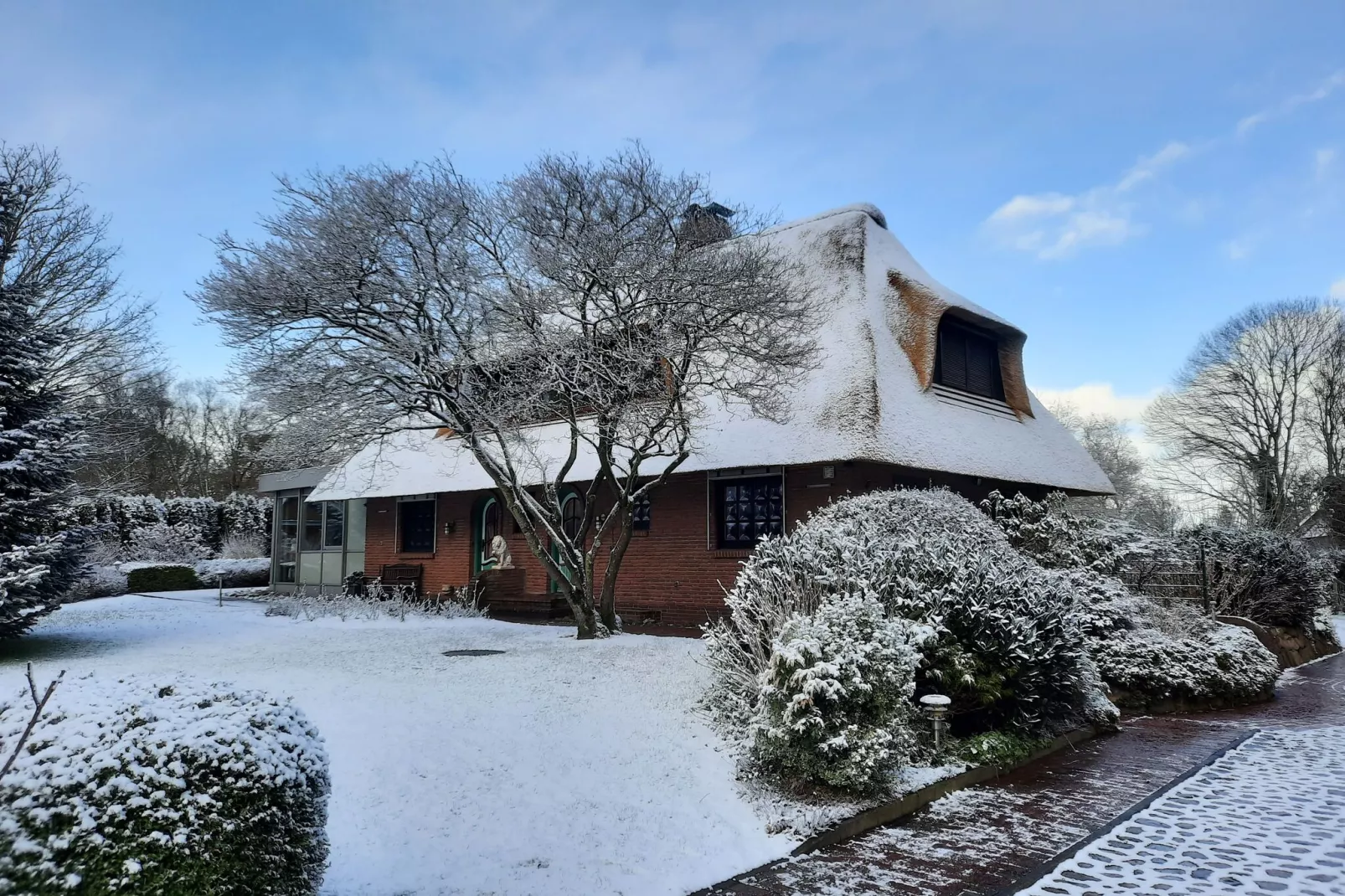 Ferienhaus Humptrup-Exterieur winter
