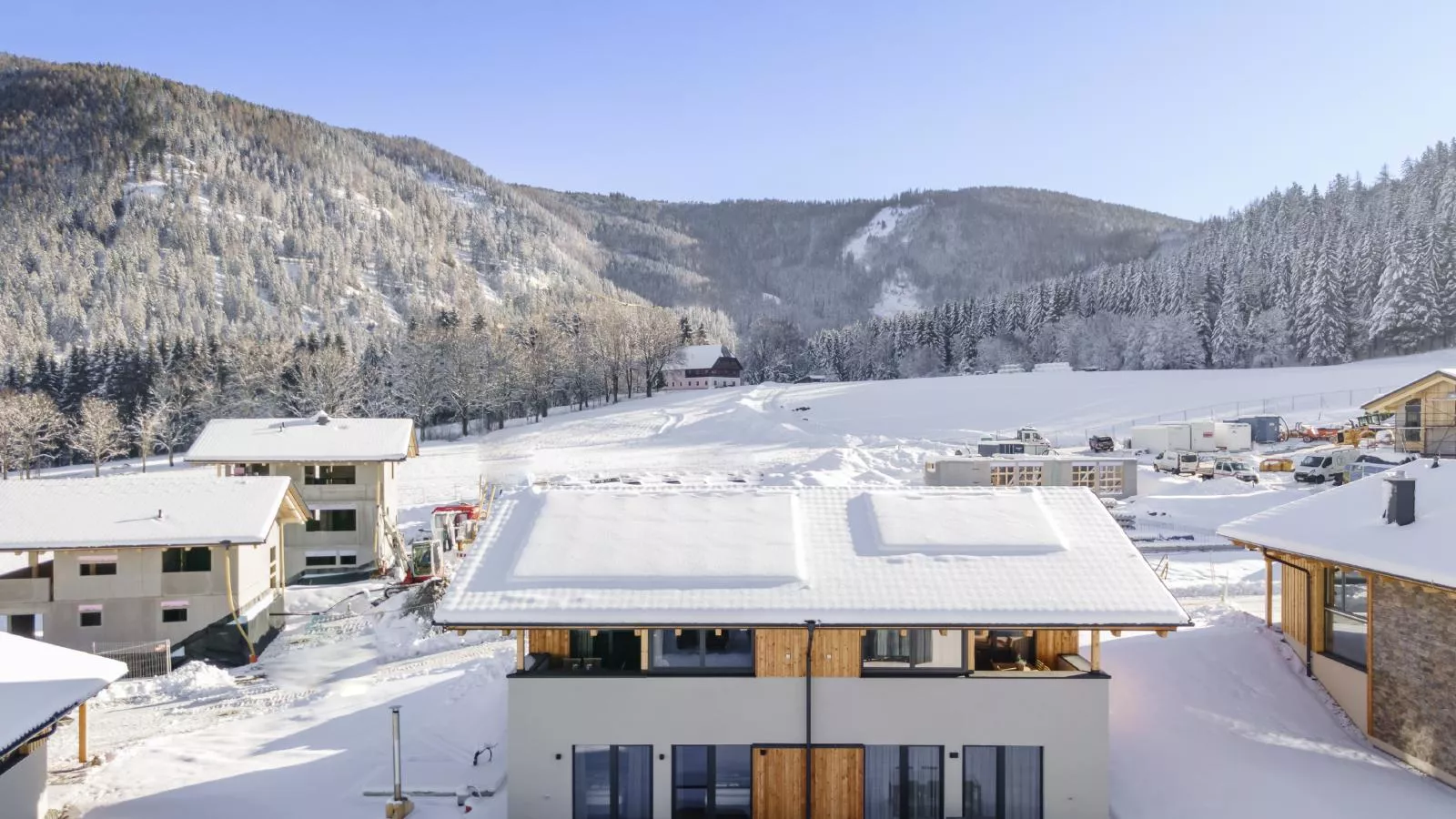 Grebenzen Eiszeit Lodge-Exterieur winter