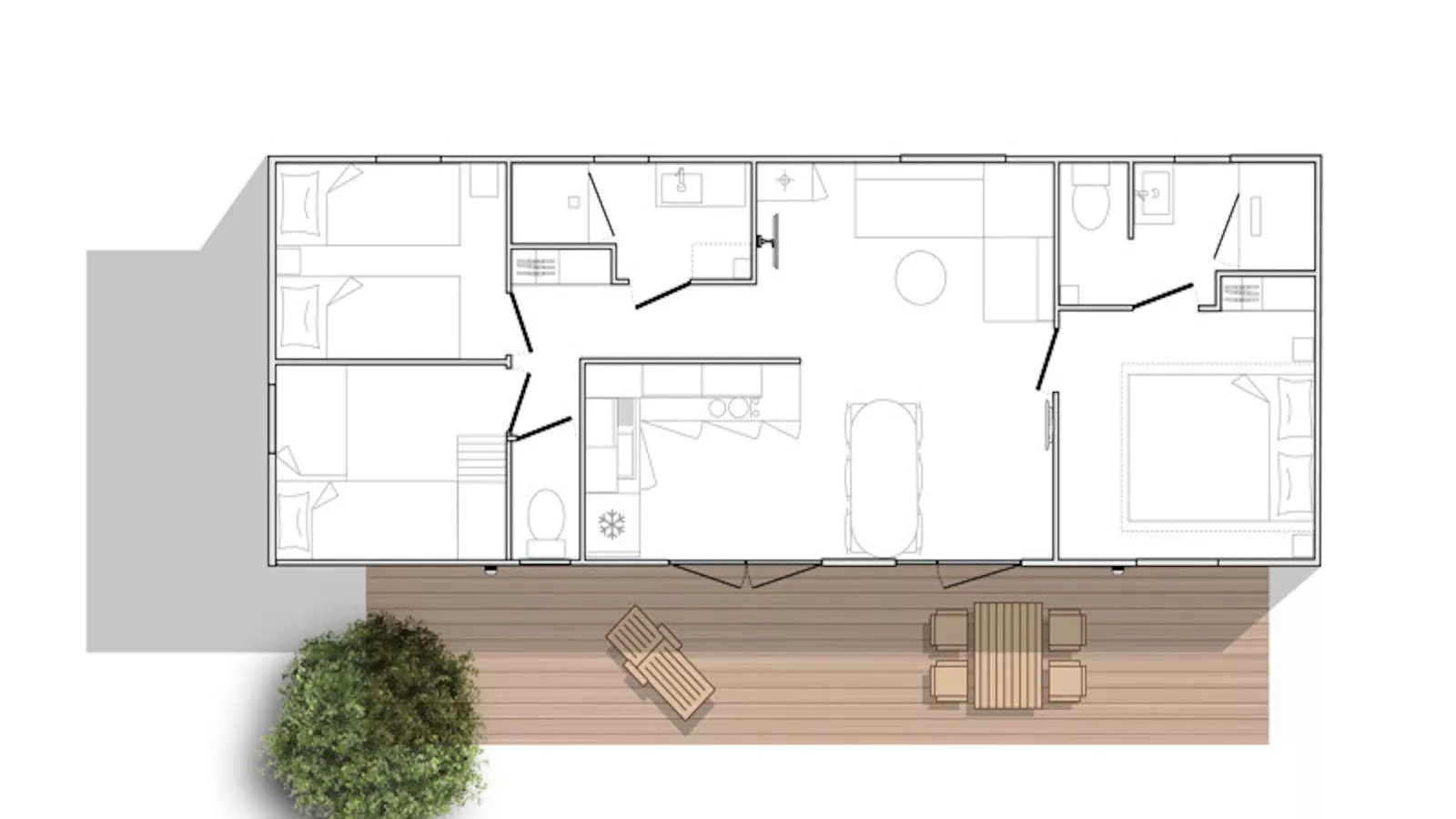 Wadden Lodge Plus-Plattegrond