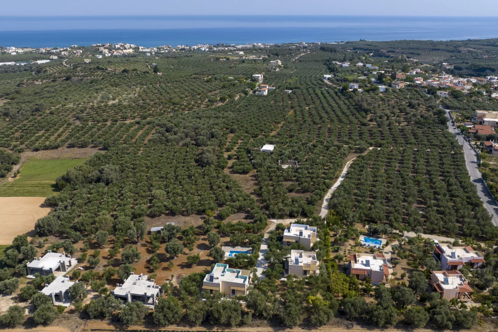 Villa Athina-Gebieden zomer 5km