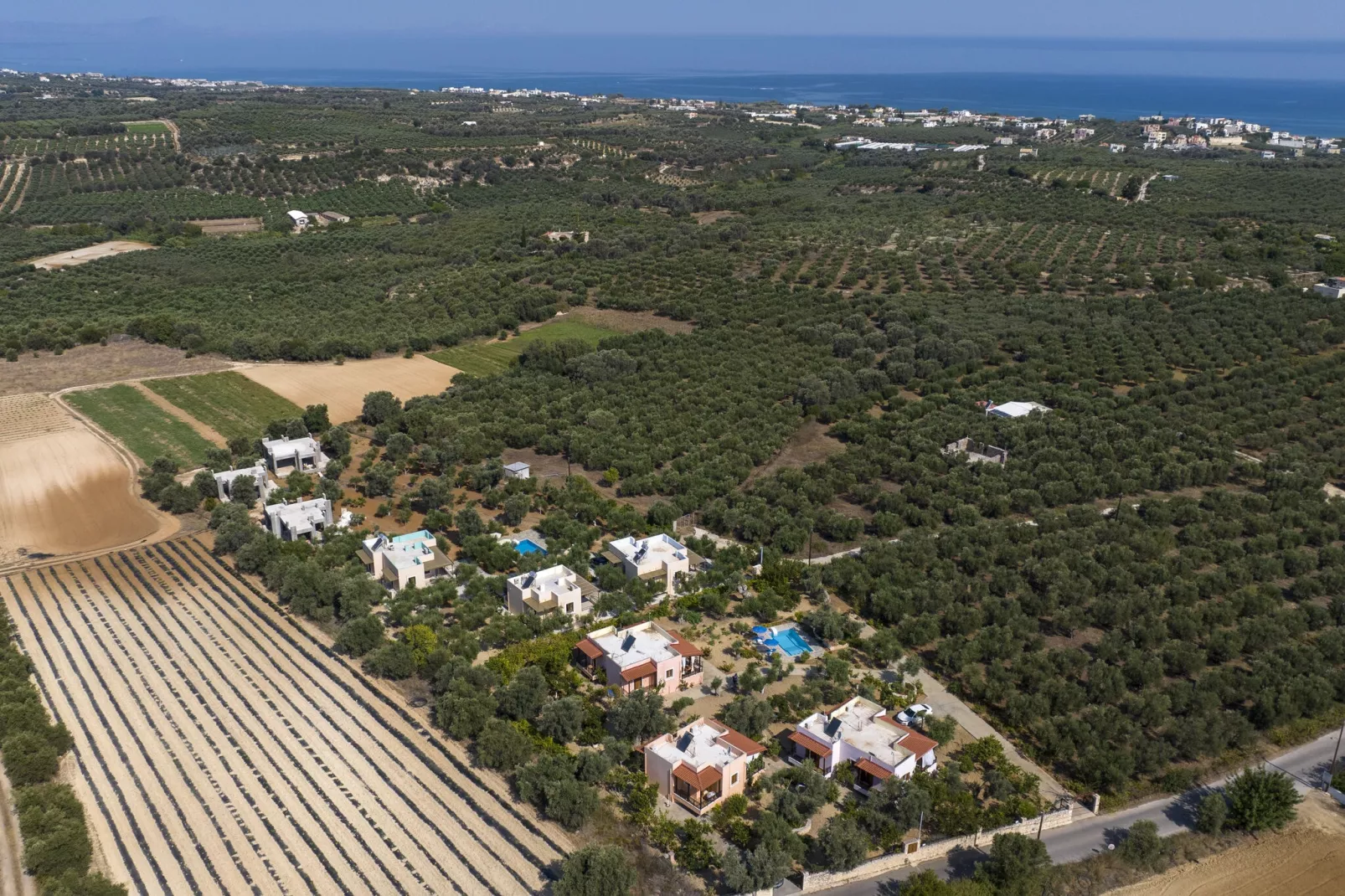 Villa Athina-Gebieden zomer 5km