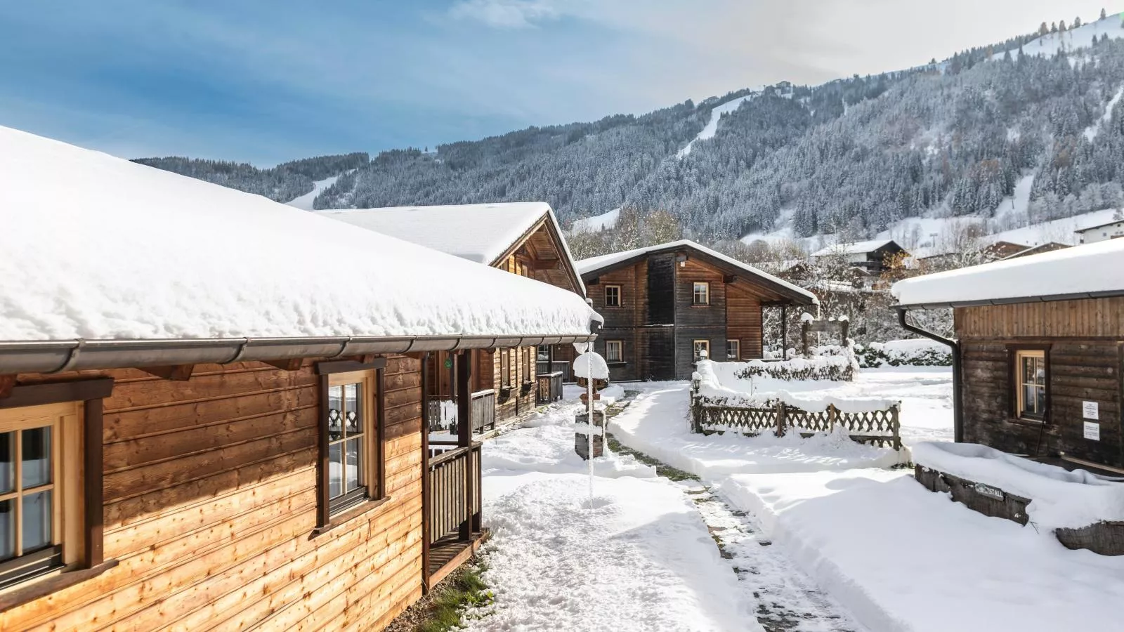 Urige Doppelhaushälfte 2 rechts-Exterieur winter