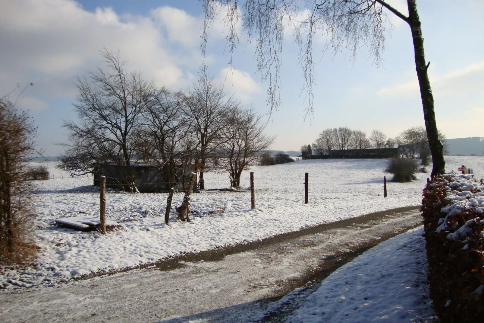 VillaRoche Le Gîte-Uitzicht winter