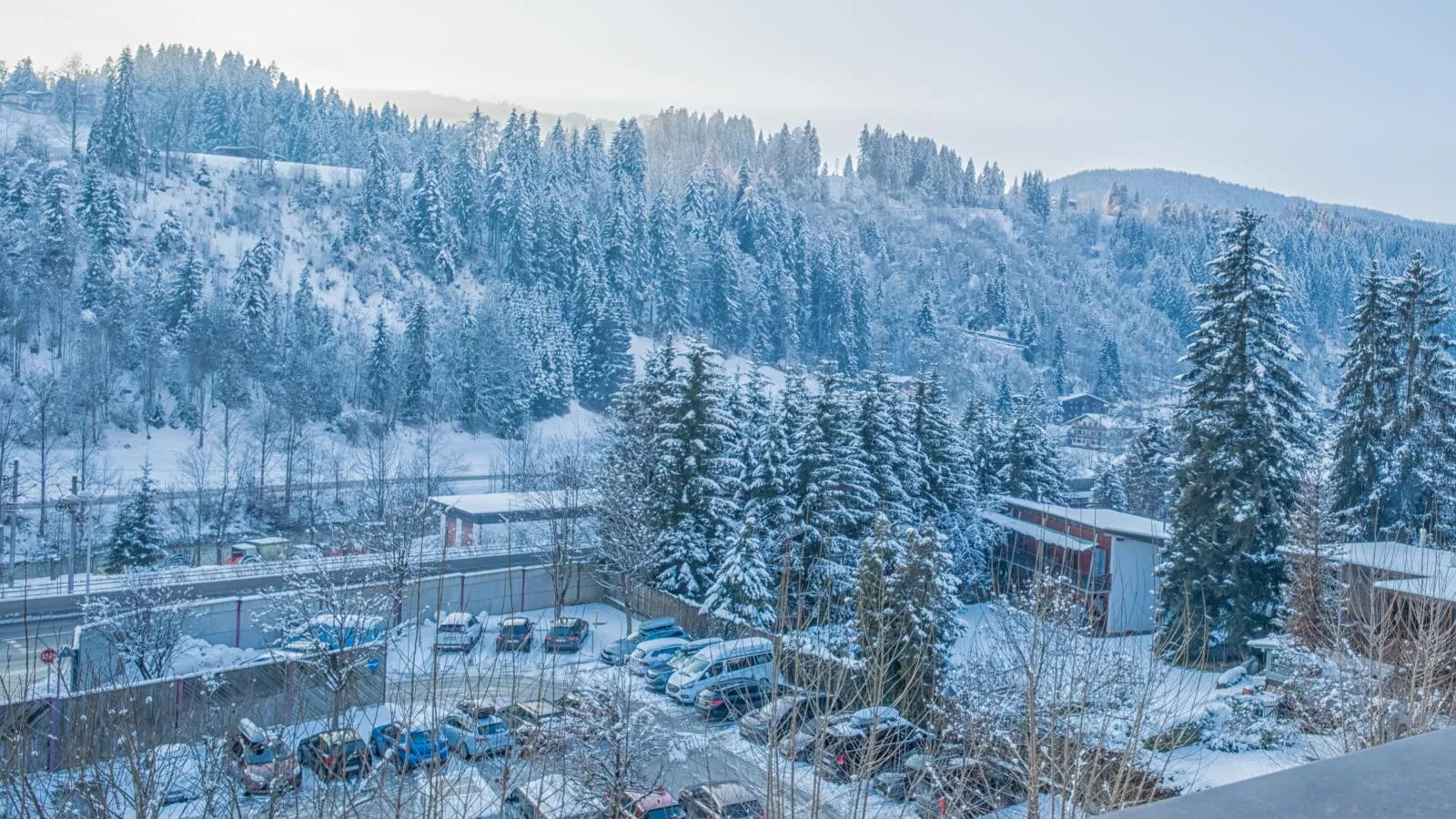Tirola Platzl-Uitzicht winter