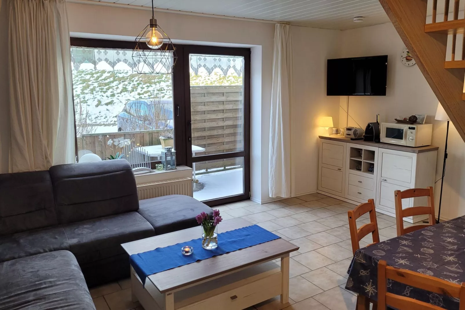 Fewo Wattkieker - Wattseite-Woonkamer