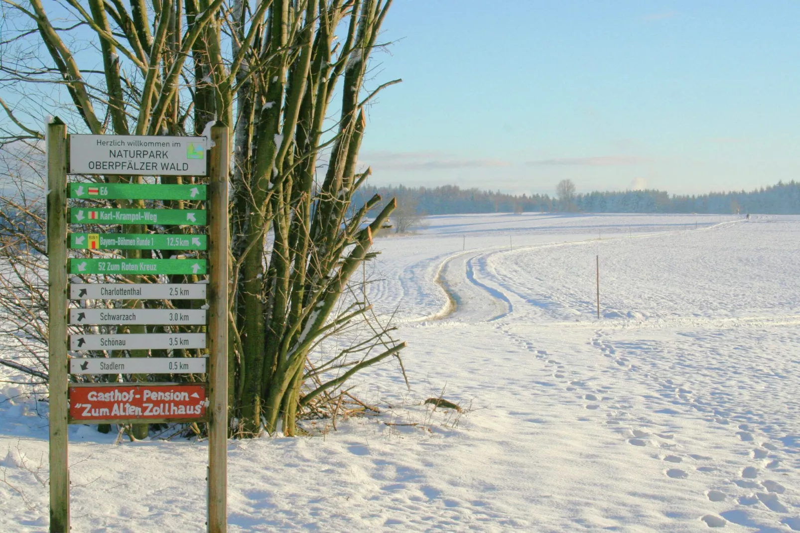 Waldlerhaus-Gebied winter 1km