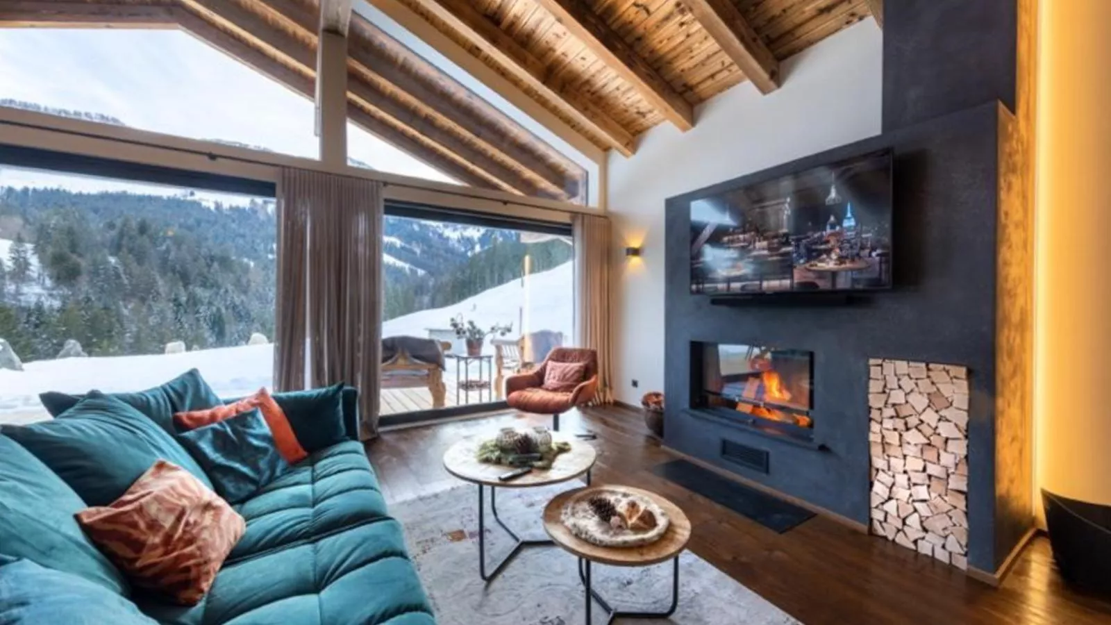 Mountain Hide-Away I-Woonkamer
