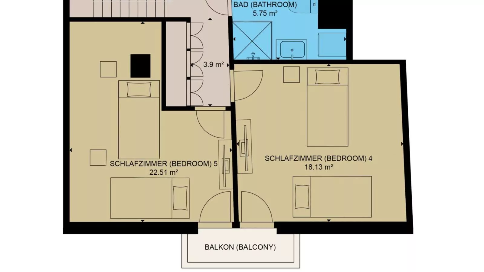 Chalet Bergglück-Plattegrond