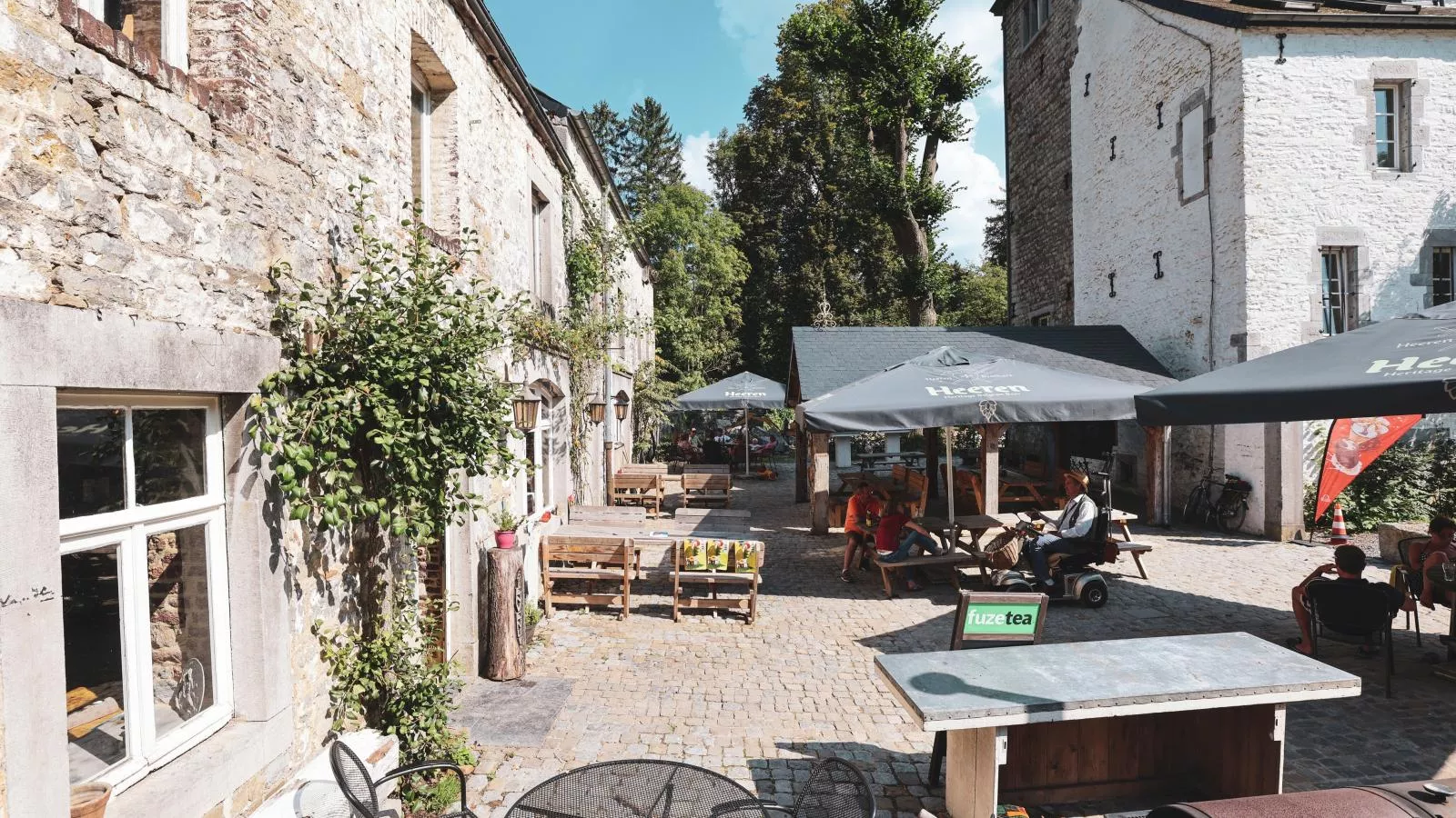 Domaine Château de Dieupart-Terrasbalkon