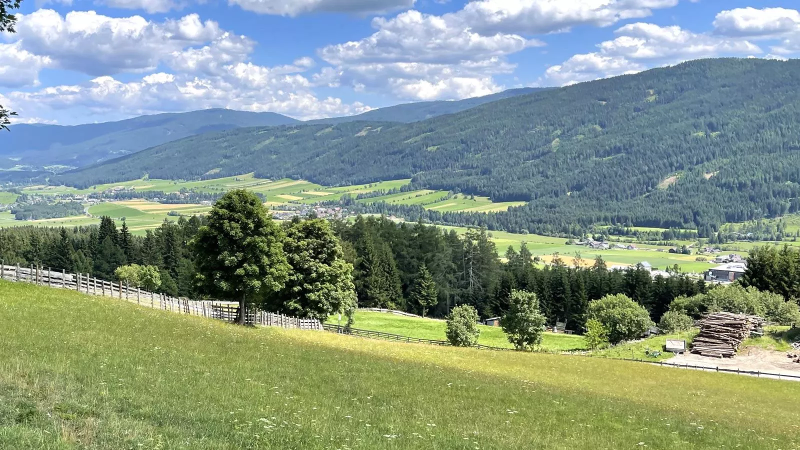 Lärchenhof Top 101-Gebieden zomer 1km