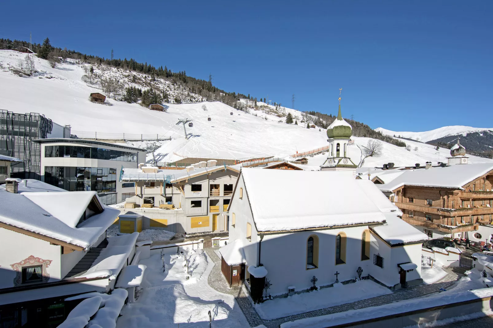 Penthouse Royal Gerlos-Uitzicht winter