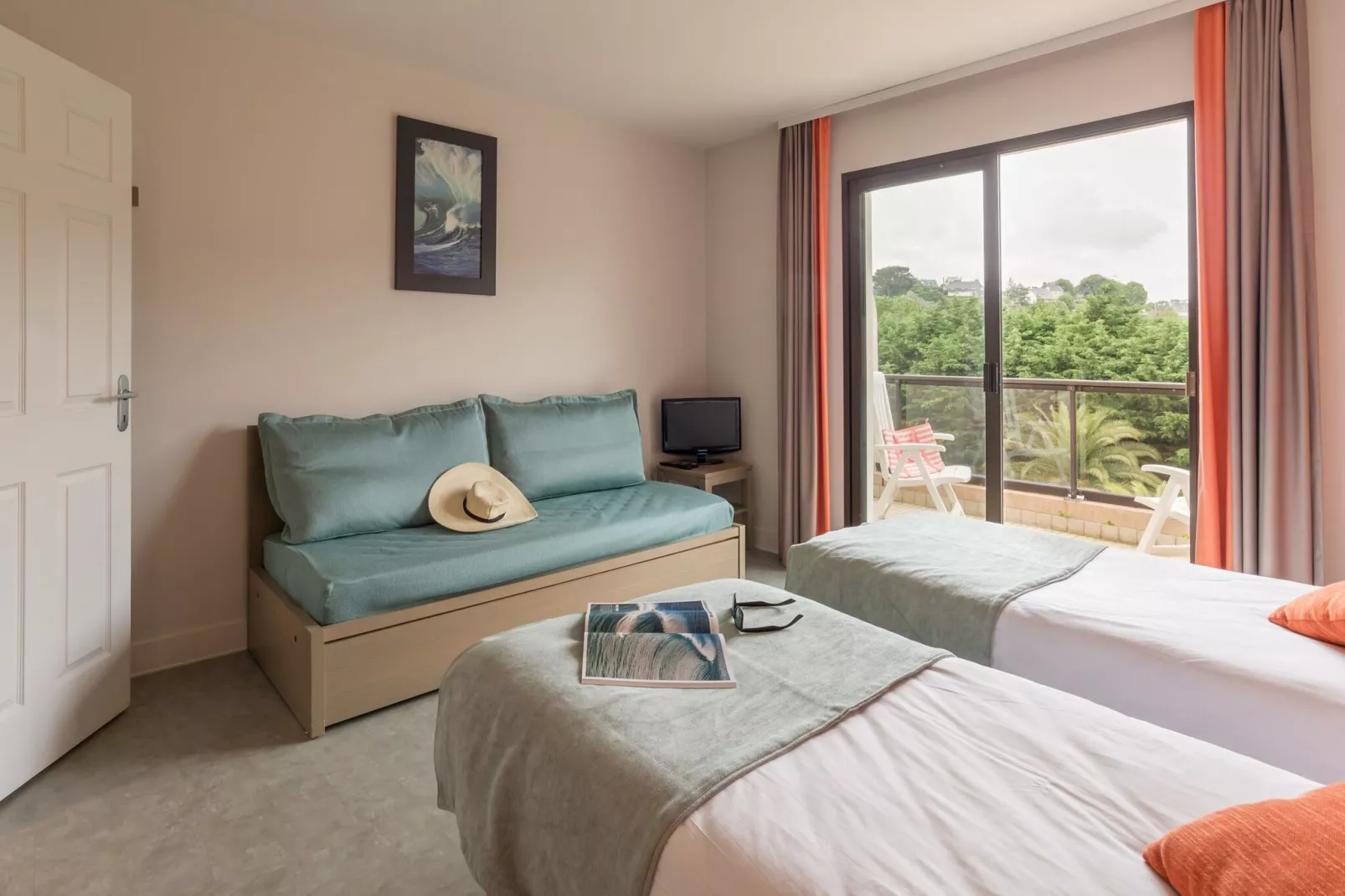 Residence L'Archipel Perros-Guirec - 25 Standard- Apt 5 p- 1 bedroom-Slaapkamer