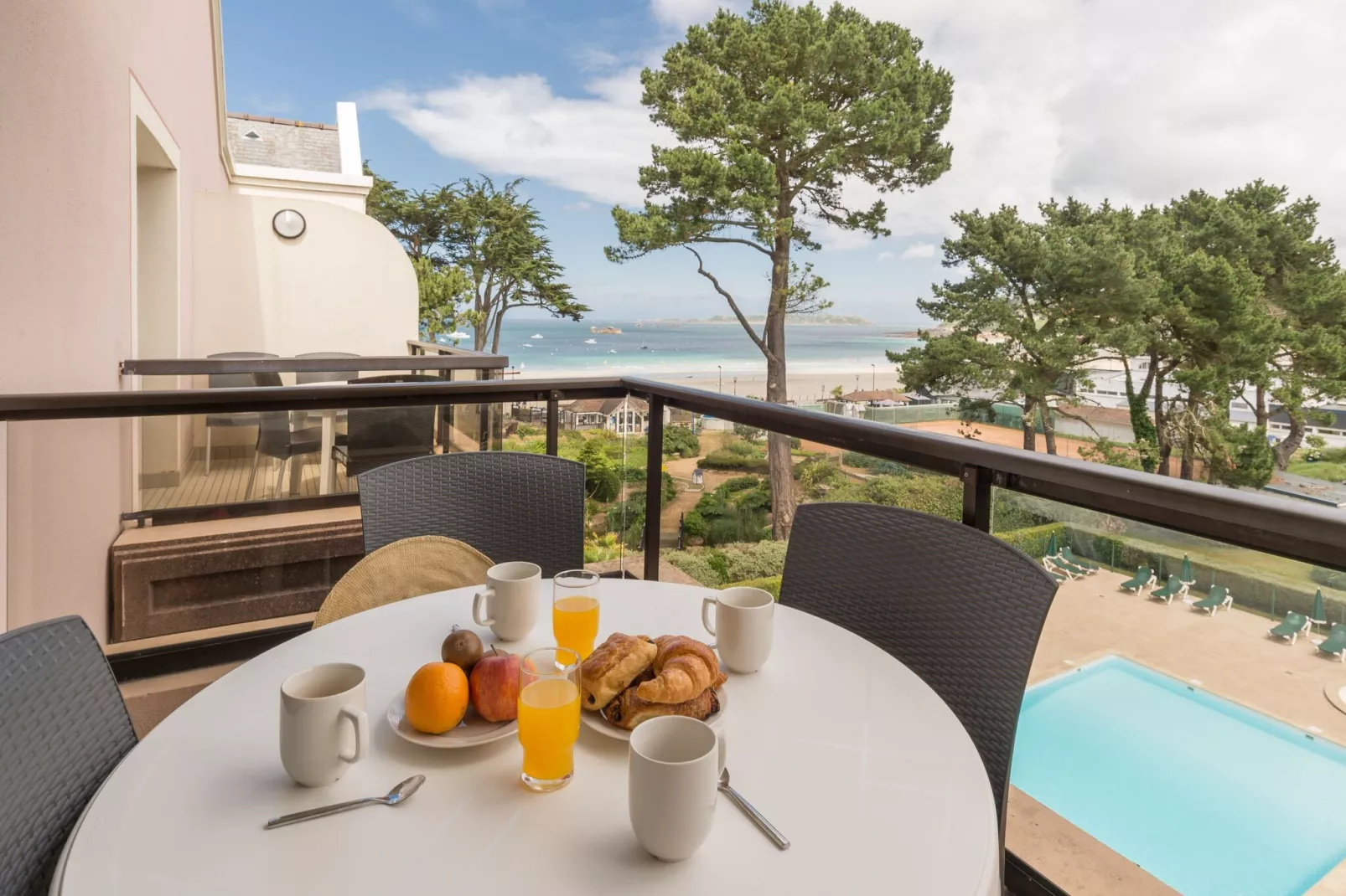 Residence L'Archipel Perros-Guirec - 25 Standard- Apt 5 p- 1 bedroom-Terrasbalkon
