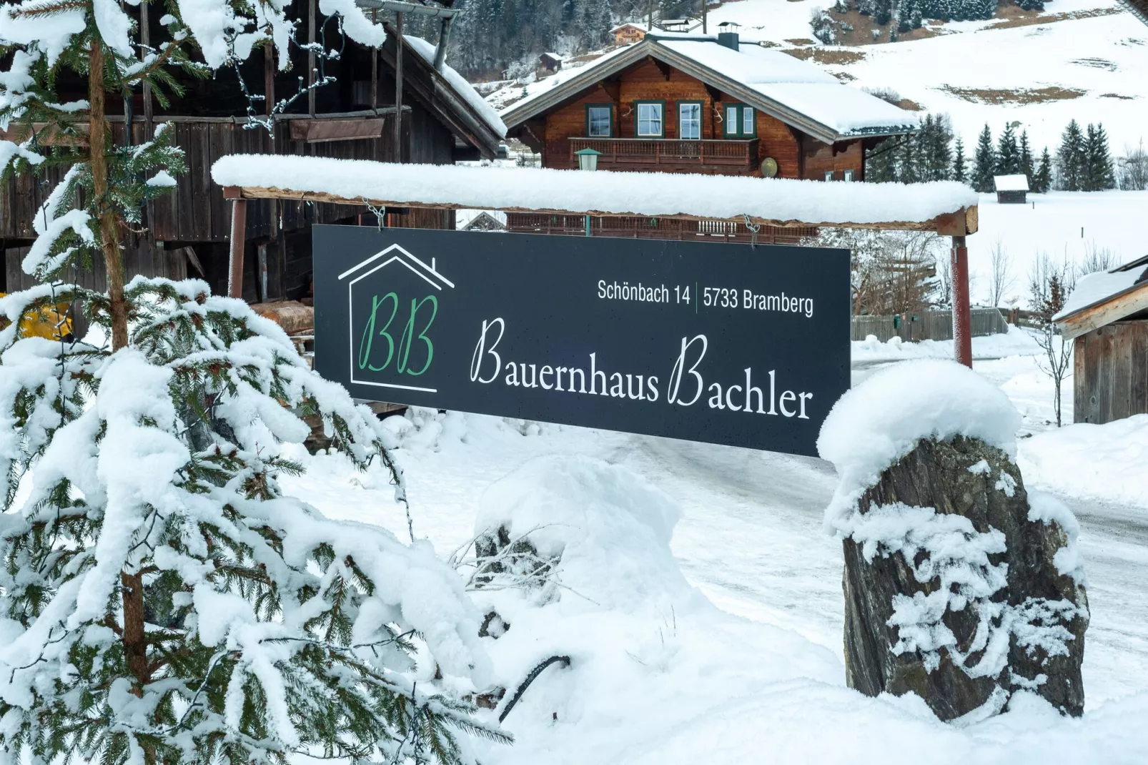Bauernhaus Bachler-Gebied winter 1km