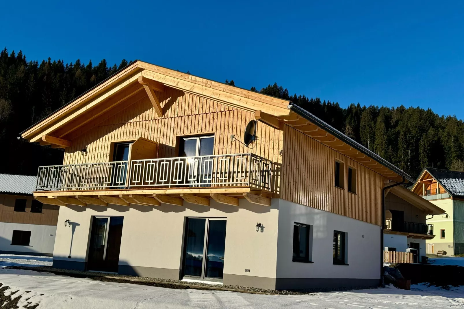 Chalet semi-detached Obermöschach 6A-Buitenkant zomer