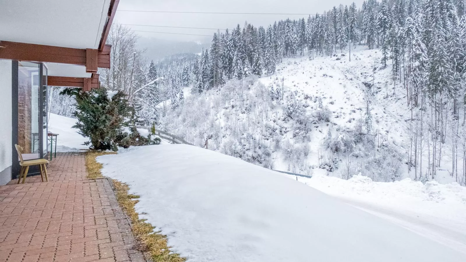 Haus Sonnberg-Tuin winter