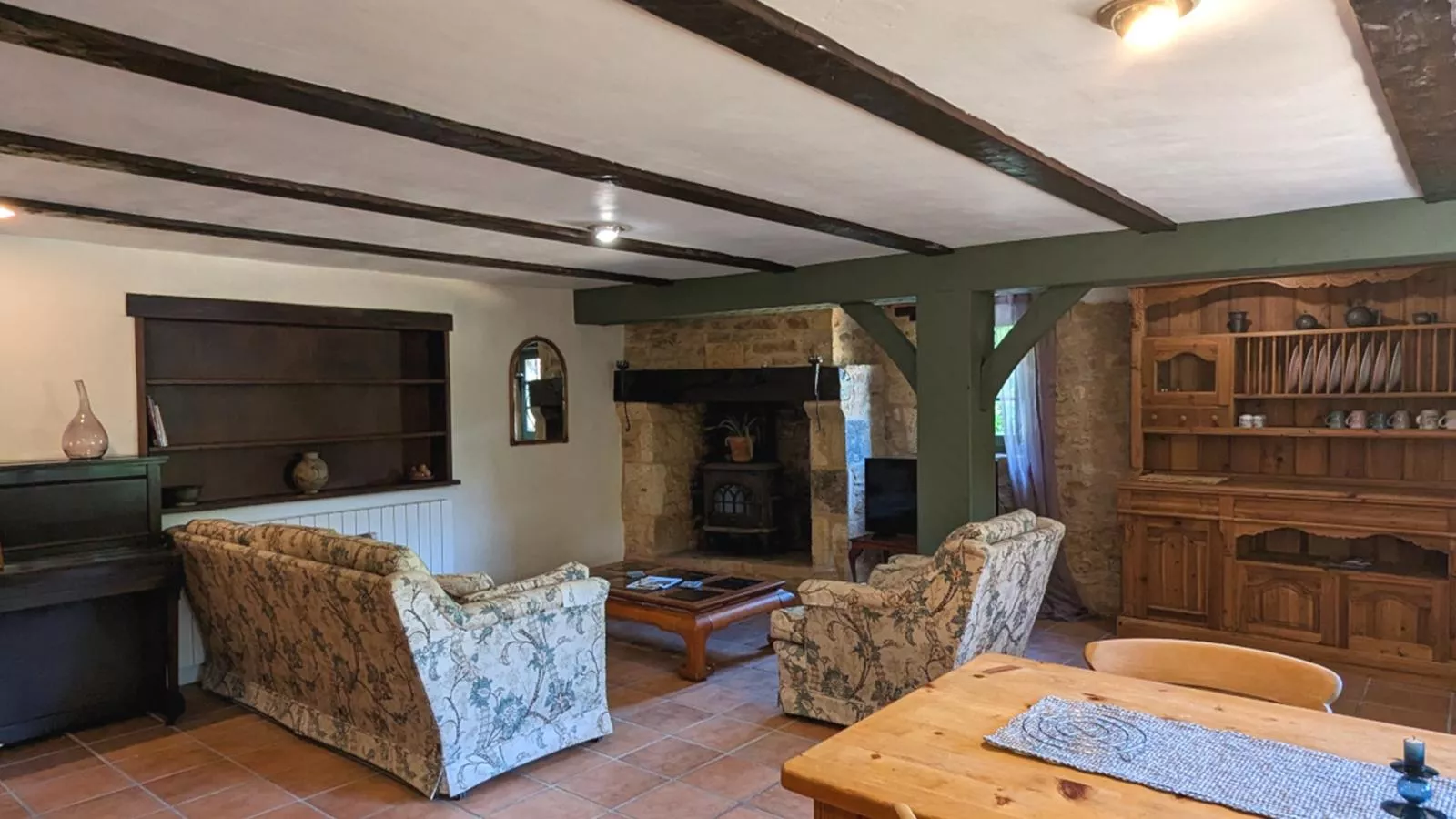 Gite Cottage-Woonkamer