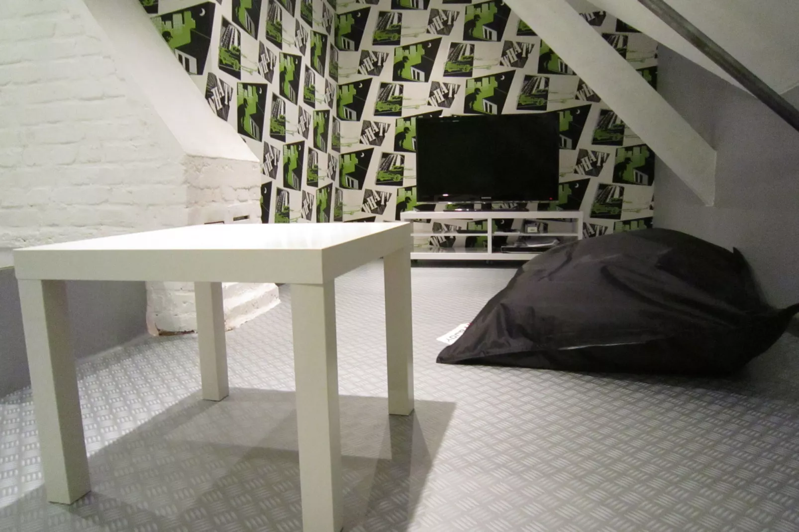 The Rainbow House 6 pers-Woonkamer