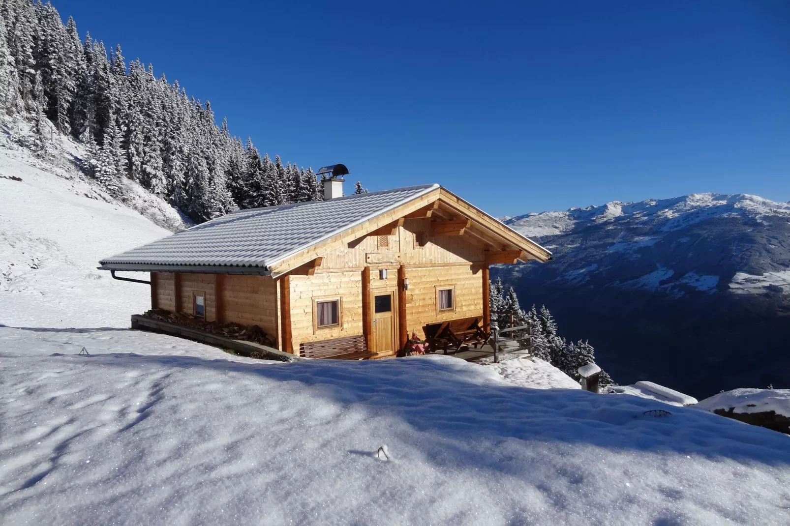 Almhütte Nase-Exterieur winter