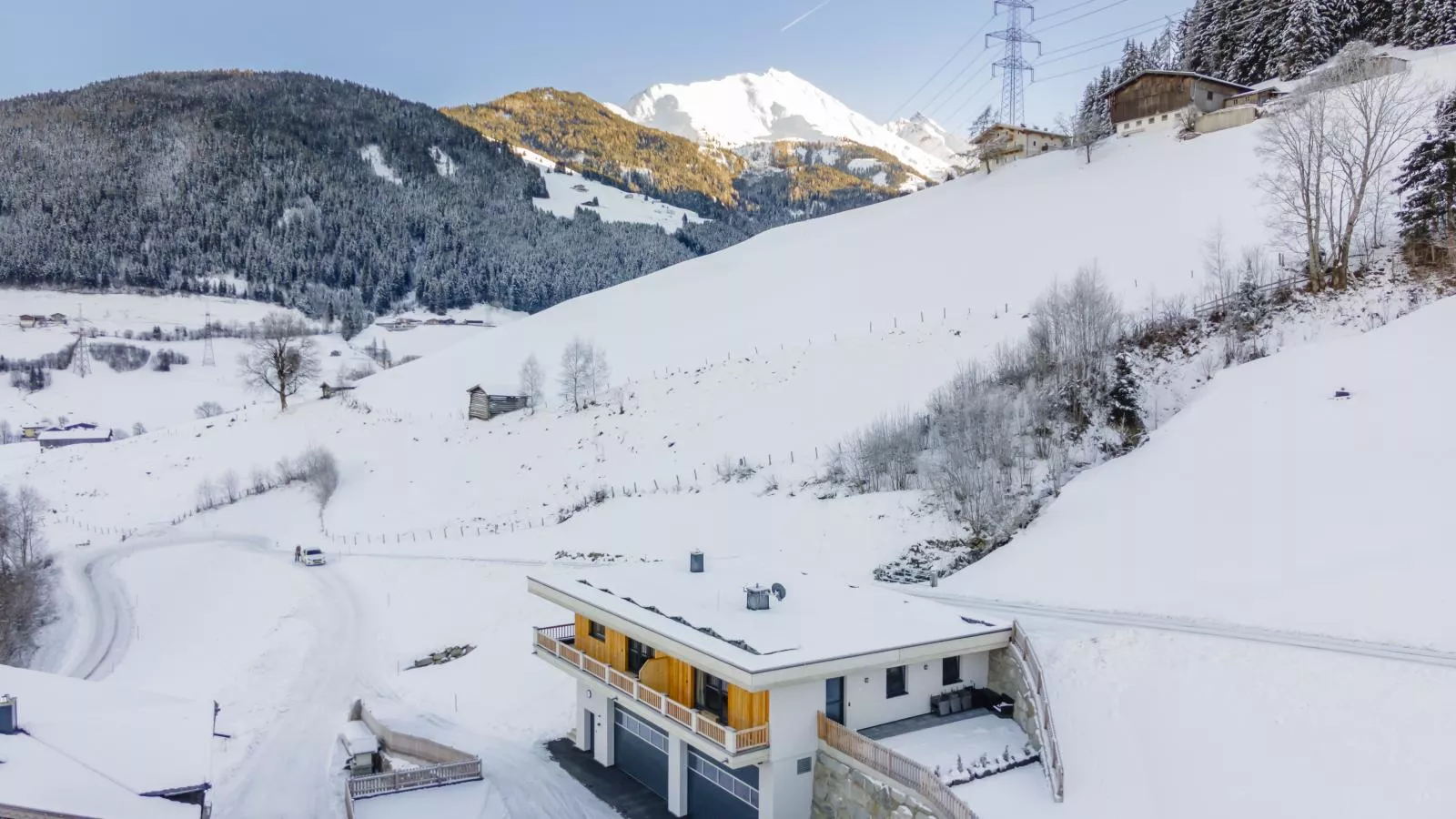 Blick ins Salzachtal-Exterieur winter