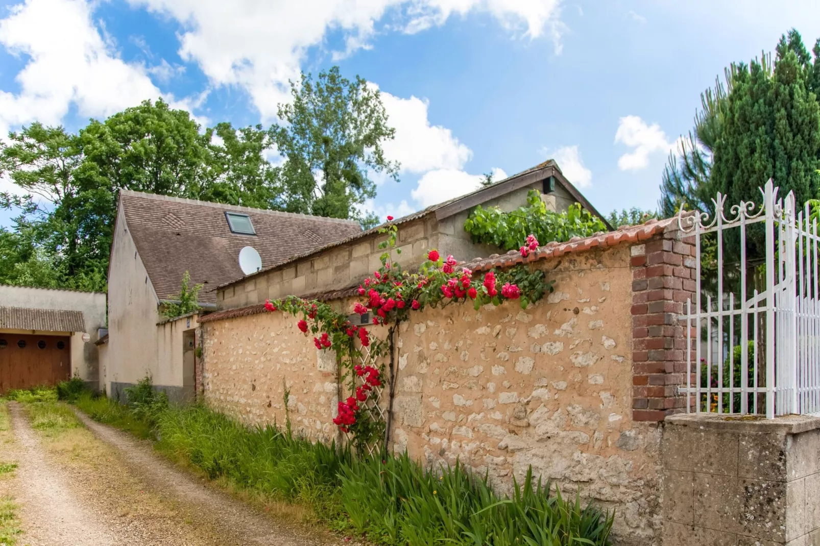 Fijn vakantiehuis in Châtillon-Coligny bij Canal de Briare-Uitzicht zomer