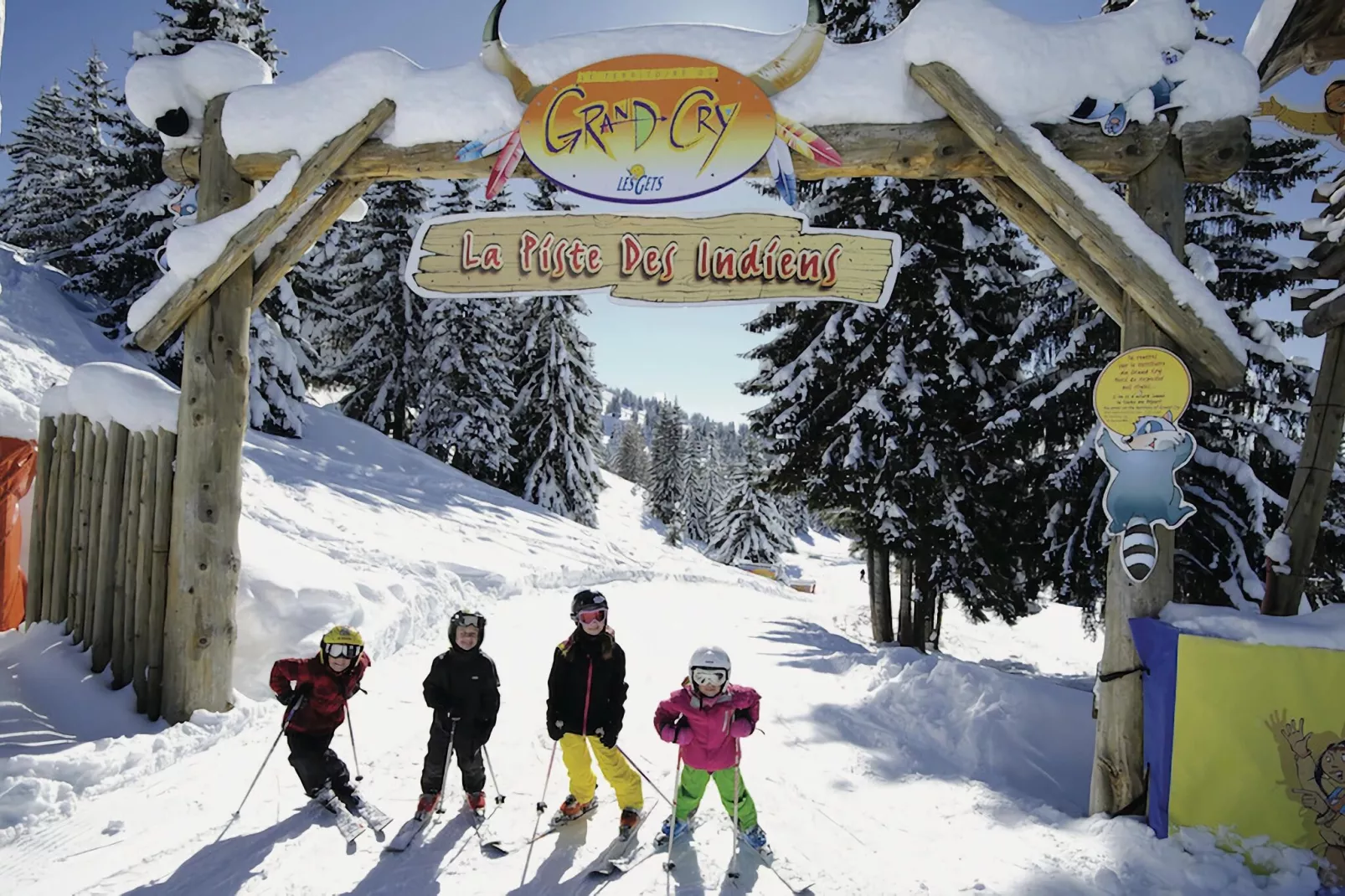 Chalet Le Passe-Temps-Gebied winter 5km