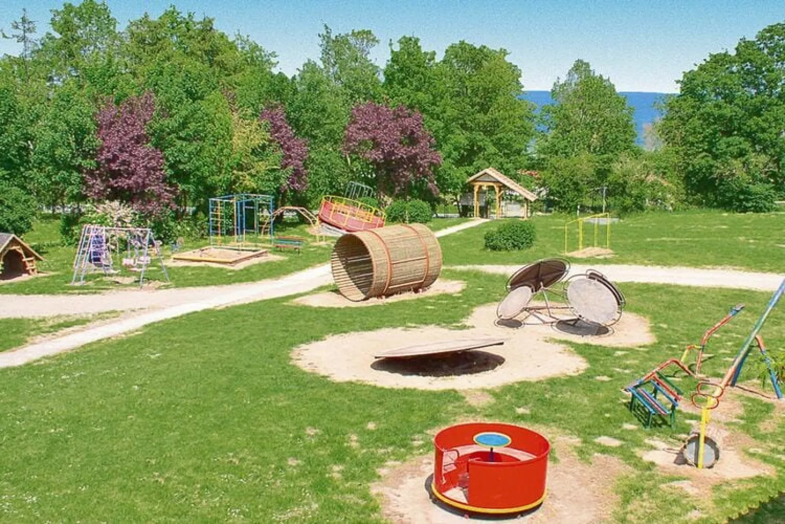 Ferienpark an der Ostsee Wohlenberg-2-Raum-App im Haus Schleiz 35 qm 2 Erw2 Kinder-Tuinen zomer