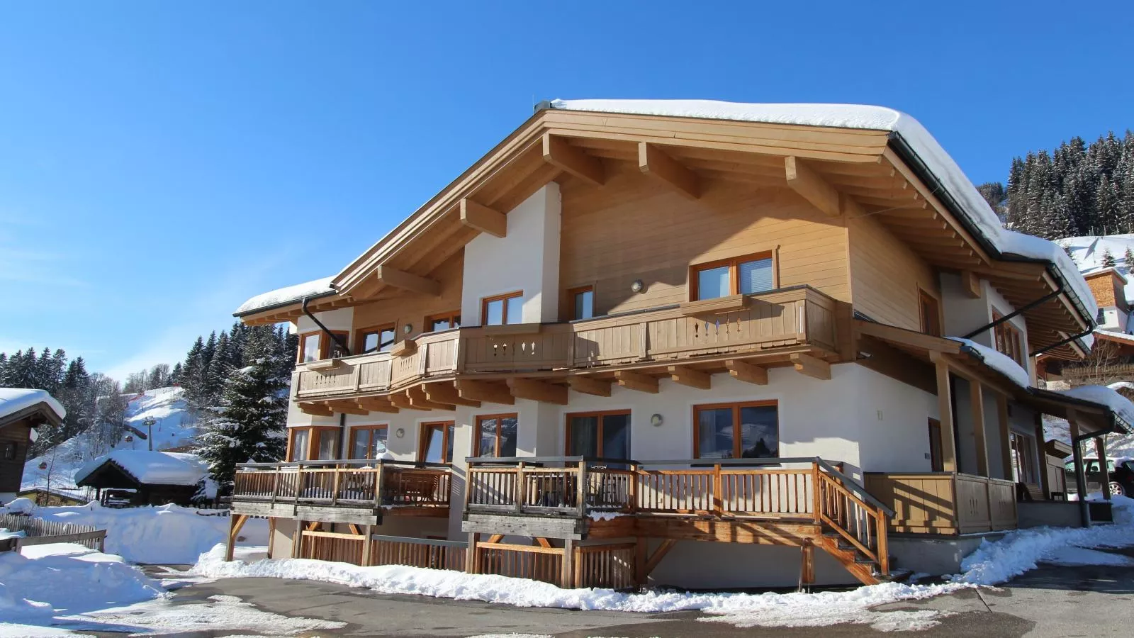 Panoramablick Ski in - Ski out-Exterieur winter