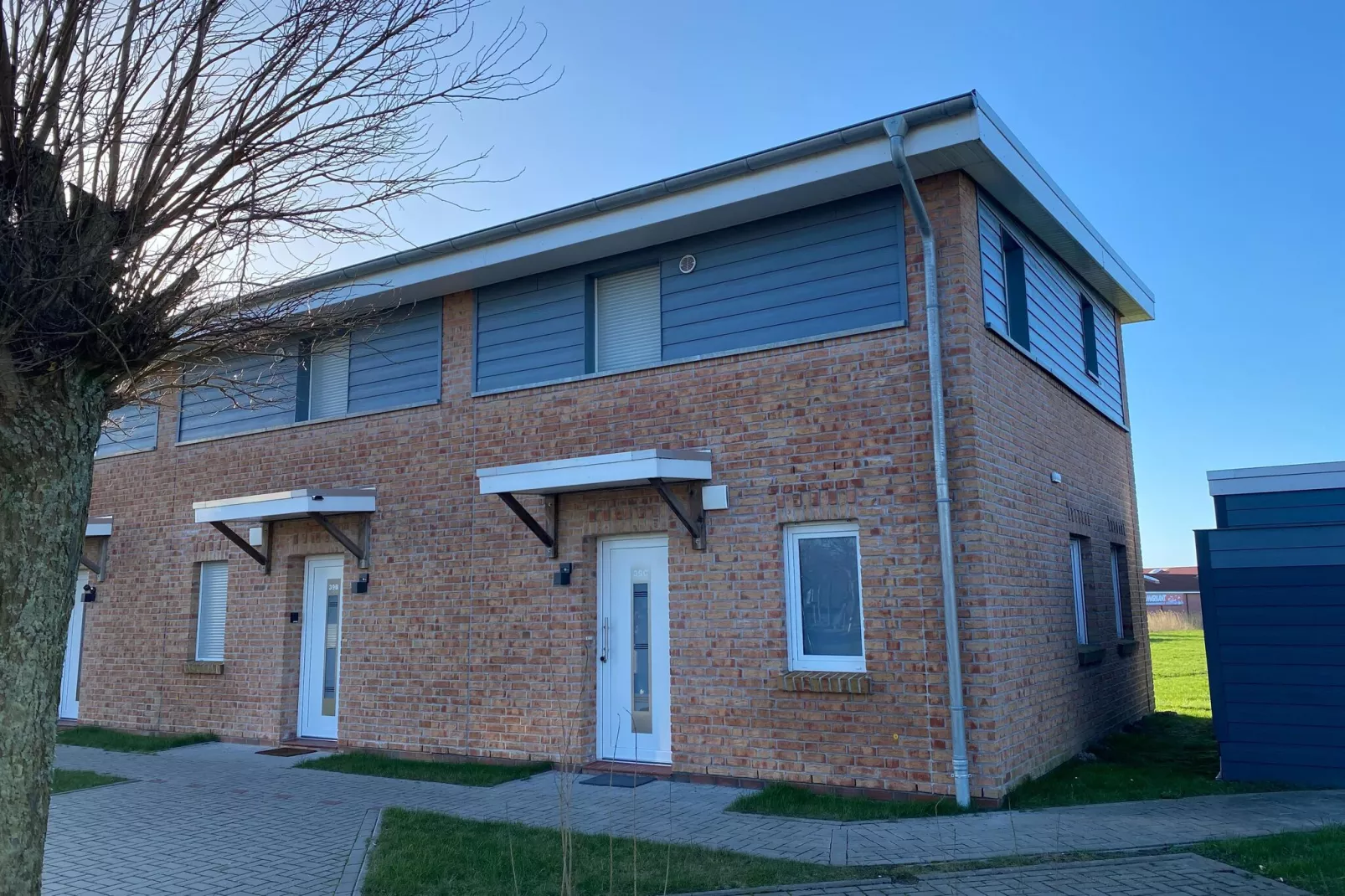 Ferienhaus Tossens Seestern Haus/Whg 3-Exterieur winter
