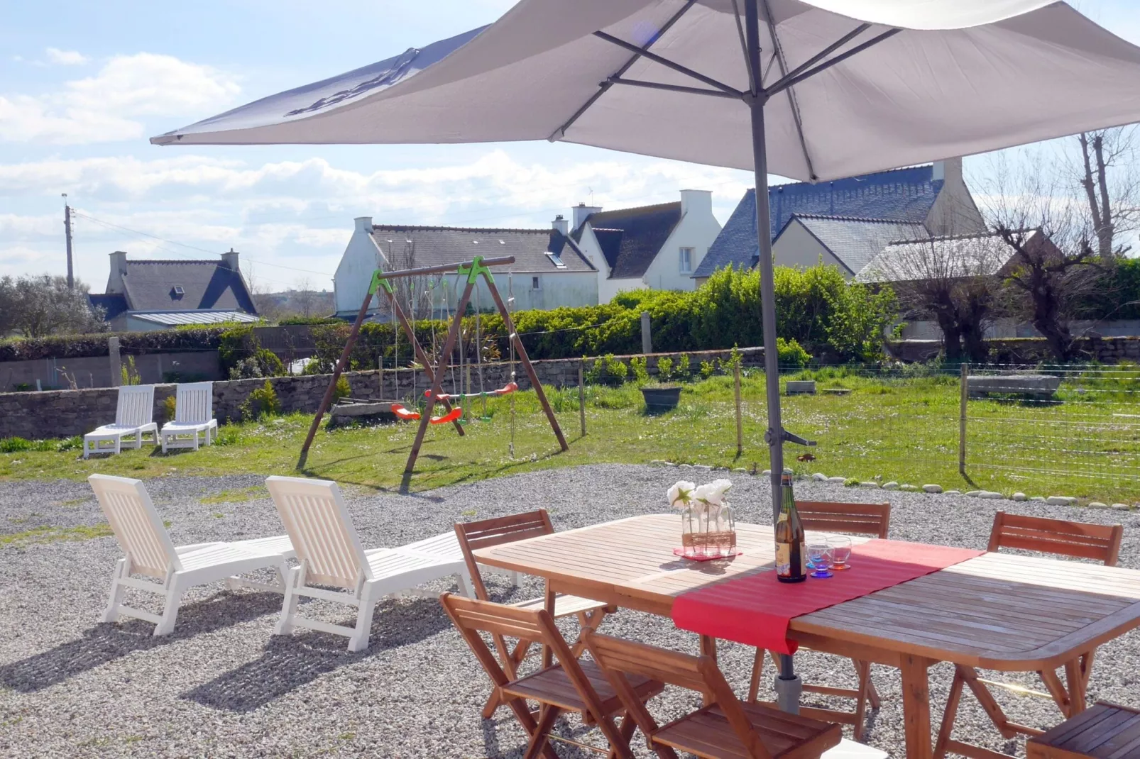 Ferienhaus in Strandnähe Guissény-Tuinen zomer