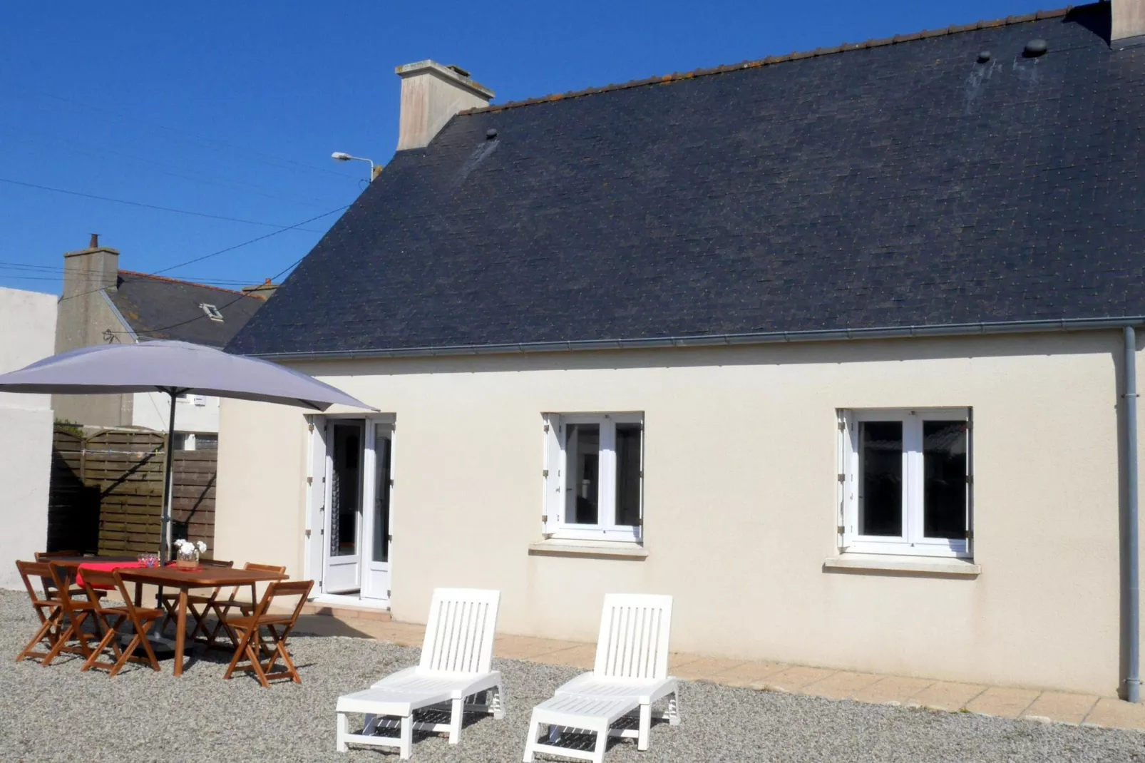 Ferienhaus in Strandnähe Guissény-Buitenkant zomer