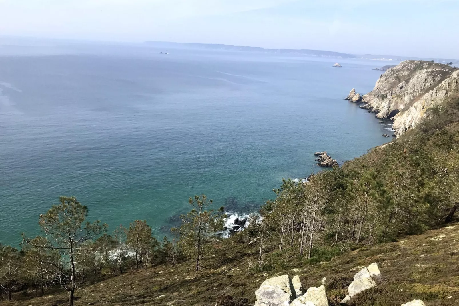 180° Panorama Meerblick Ferienhaus Telgruc-sur-Mer-Gebieden zomer 5km