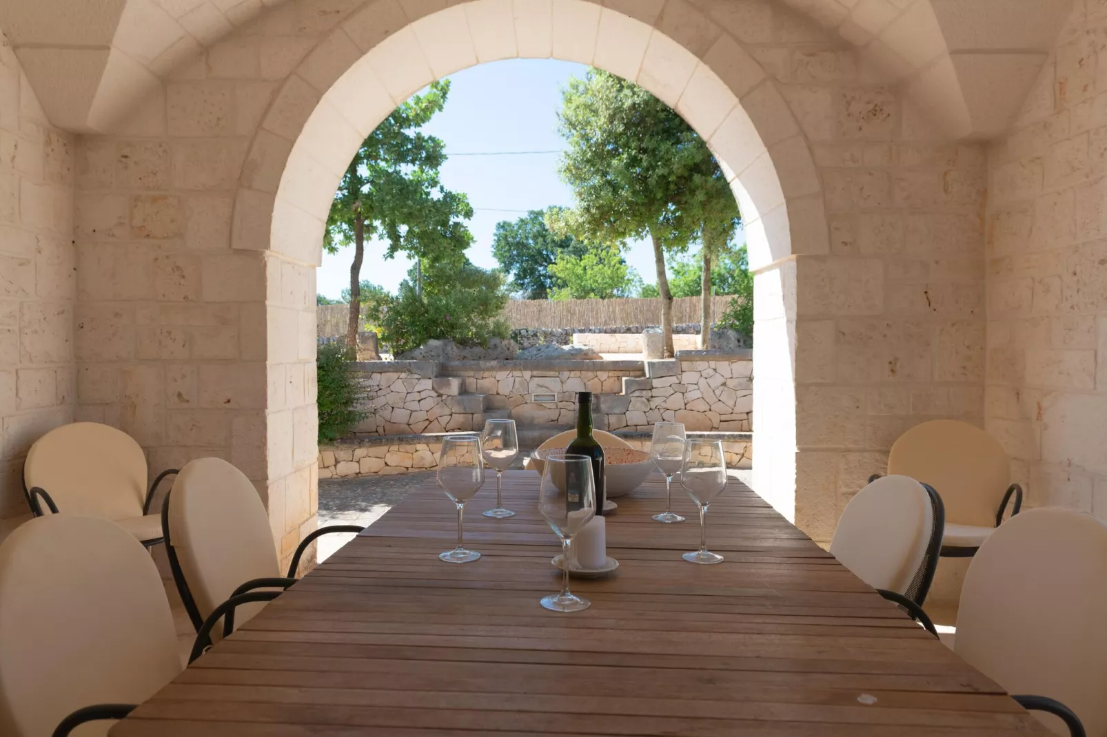 Trulli tre corbezzoli - Ostuni-Terrasbalkon