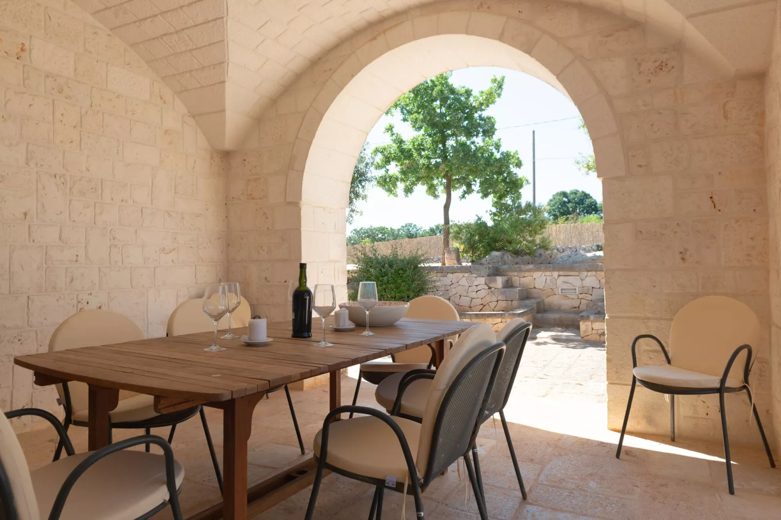 Trulli tre corbezzoli - Ostuni-Terrasbalkon