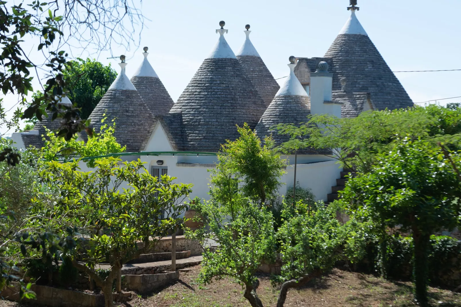 Trulli Tre Corbezzoli - Ostuni-Tuinen zomer