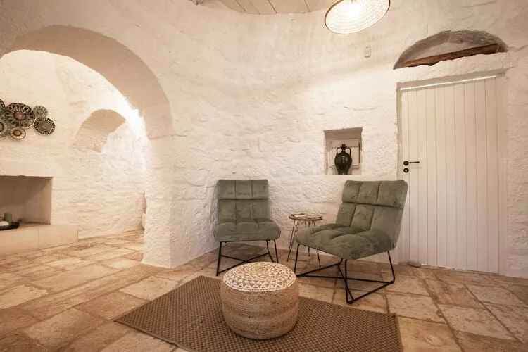 Trulli Petralux in Valle d'Itria-Woonkamer