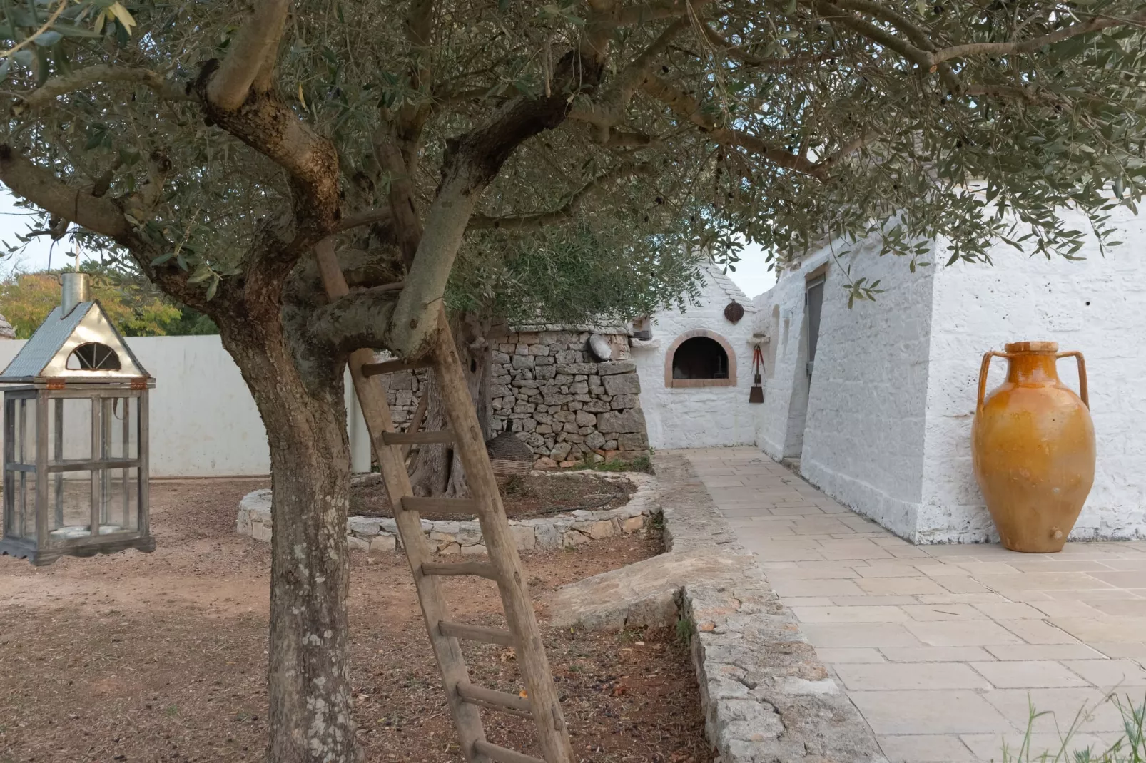 Trulli Fantese 4 Ostuni-Tuinen zomer