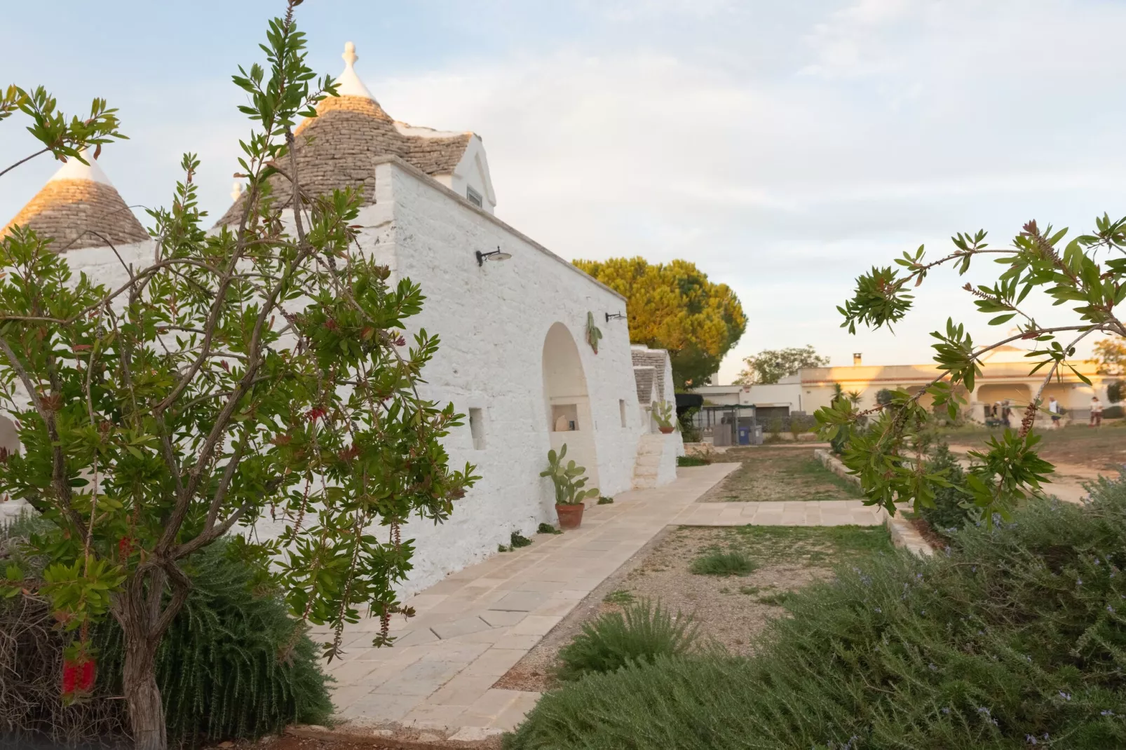 Trulli Fantese 4 Ostuni-Buitenkant zomer