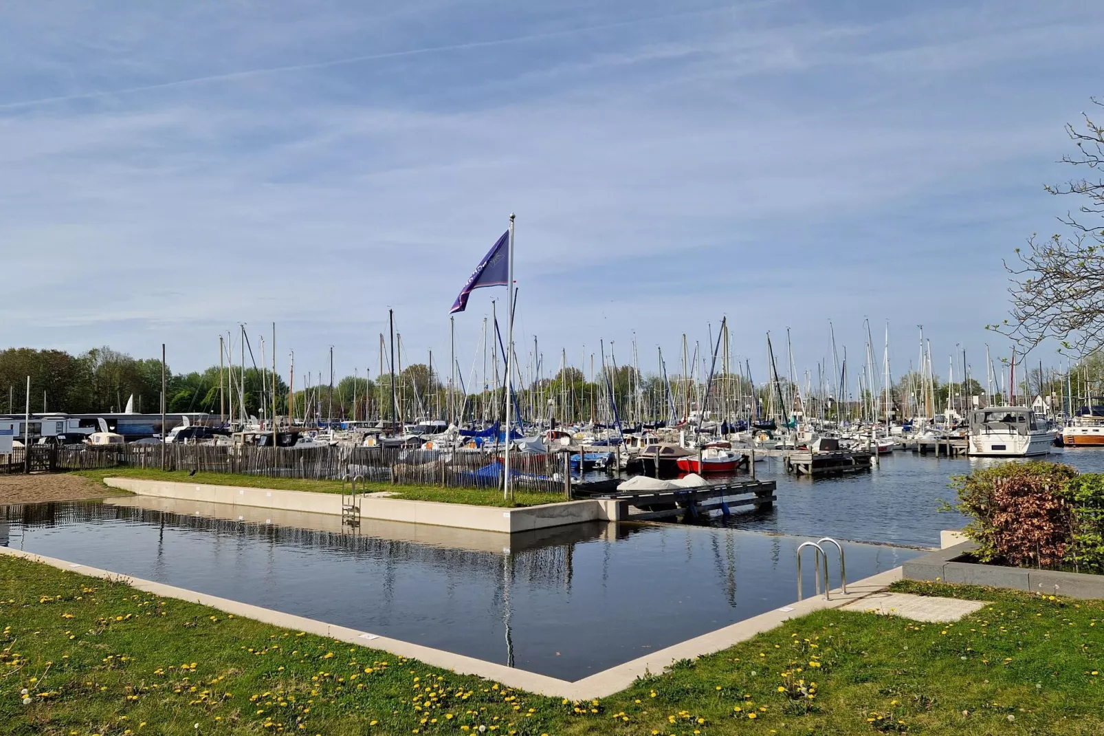 Havenlodges Naarden 1-Gebieden zomer 1km