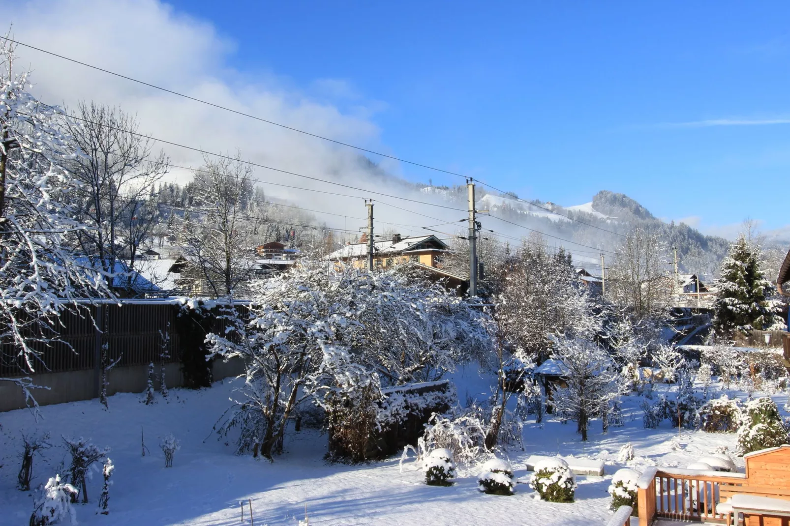 Hahnenkamm-Uitzicht winter