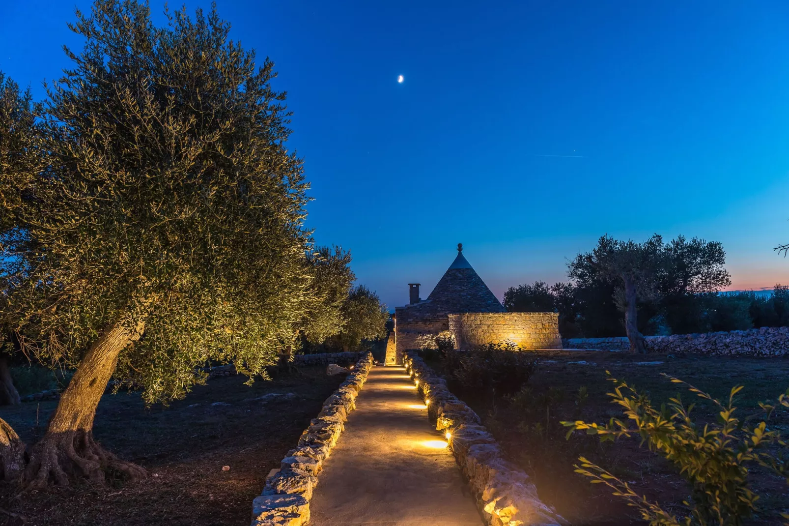 Luxury Trullo Termetrio in Cisternino-Buitenkant zomer