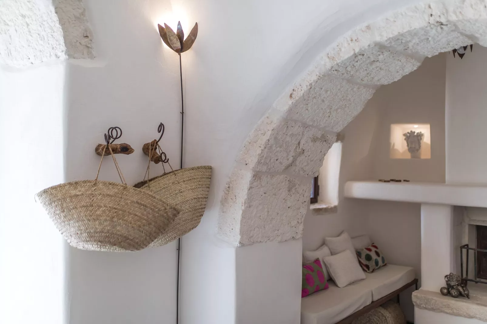 Luxury Trullo Termetrio in Cisternino-Woonkamer