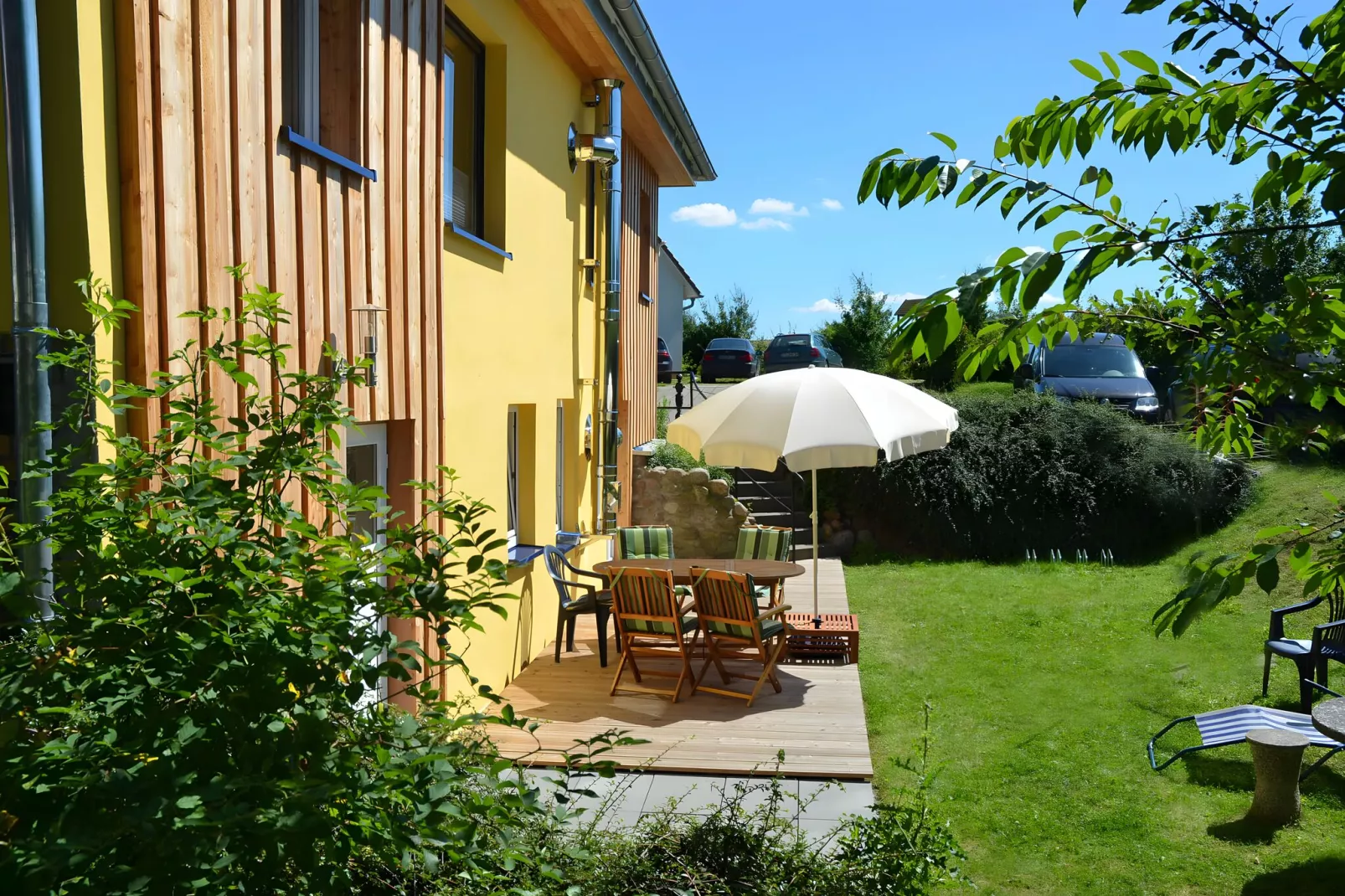 Inselhaus Piet auf der Insel Poel-Terrasbalkon