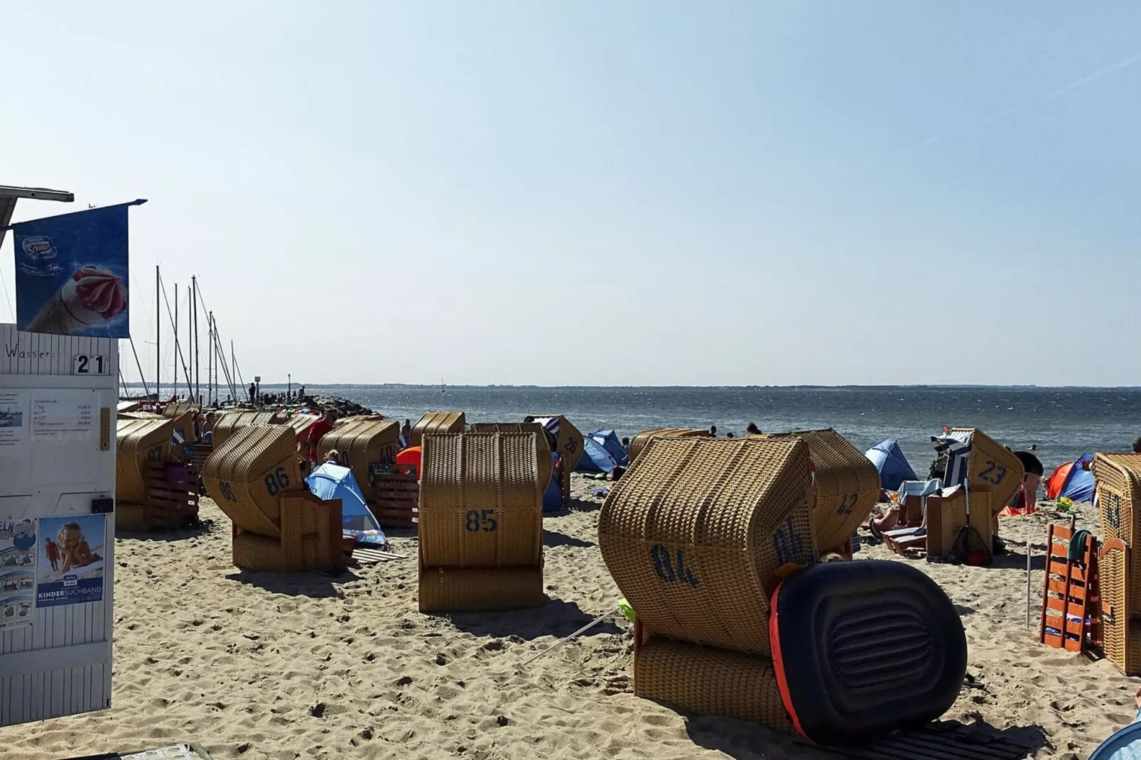 Inselhaus Piet auf der Insel Poel-Gebieden zomer 1km