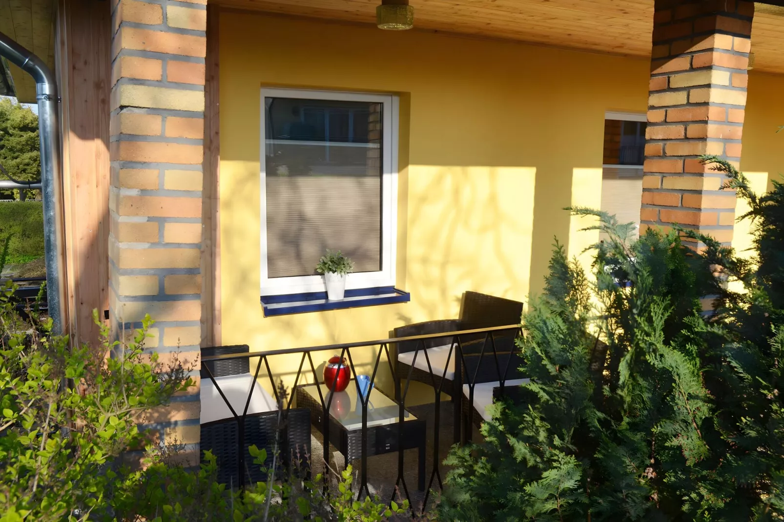 Inselhaus Vincent auf der Insel Poel-Terrasbalkon