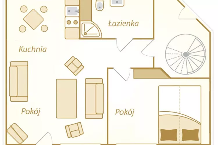 Apartament w Miedzyzdrojach "Morskie Oko" A-Plattegrond