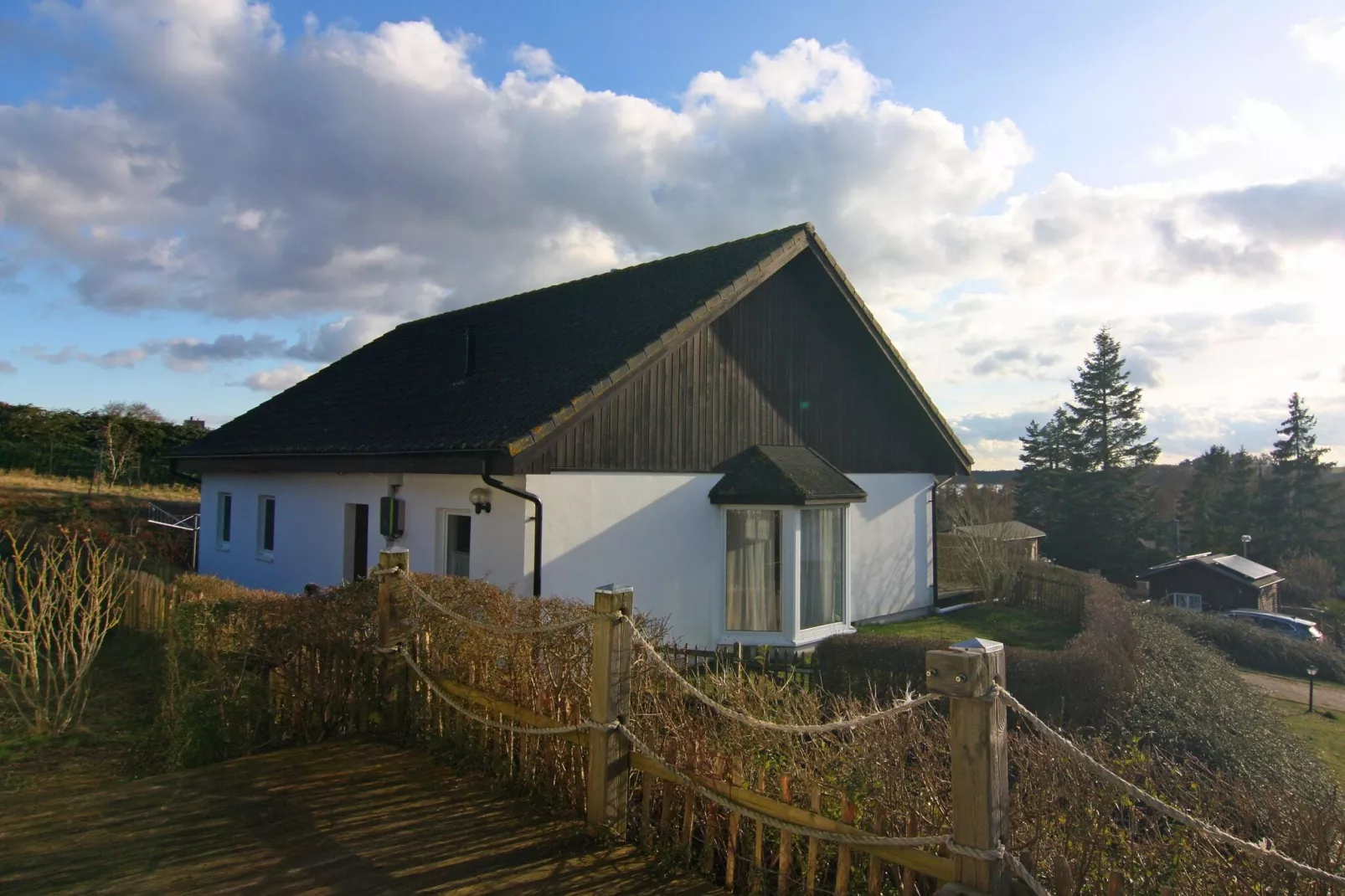 Ferienhaus am Südhang-Uitzicht winter